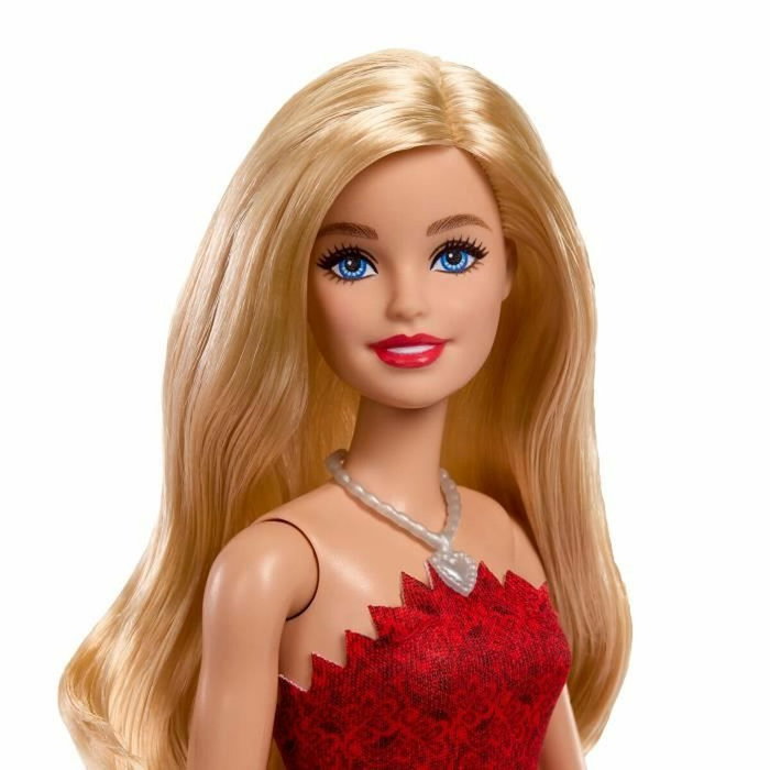 Mattel Barbie 80ème Anniversaire - Poupée de Collection en Robe Rouge Rubis