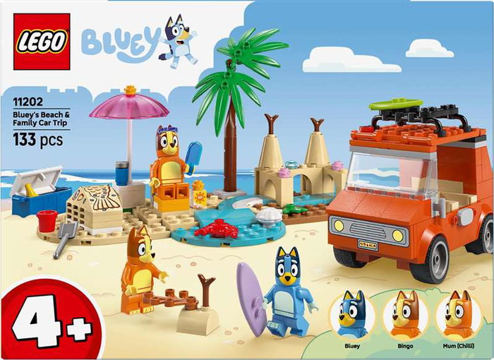 LEGO Bluey Les Vacances et le Voyage en Voiture 11202