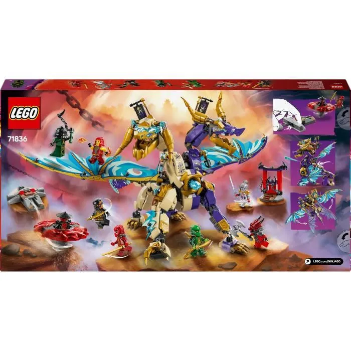 LEGO NINJAGO 71836 Arc : Le Dragon de la Concentration - Set de Construction avec 8 Minifigurines et Dragon Articulé - Dès 9 ans