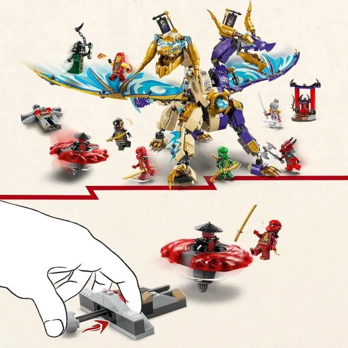 LEGO NINJAGO 71836 Arc : Le Dragon de la Concentration - Set de Construction avec 8 Minifigurines et Dragon Articulé - Dès 9 ans