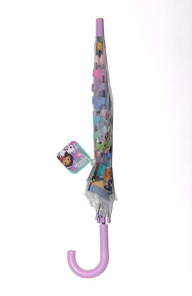 Safta Parapluie Coupole Gabby's Dollhouse "Party" 43 cm - Parapluie enfant à partir de 3 ans