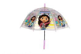 Safta Parapluie Coupole Gabby's Dollhouse "Party" 43 cm - Parapluie enfant à partir de 3 ans