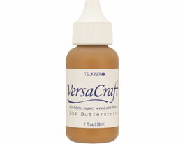 Tsukineko VERSACRAFT Recharge d'encre textile Marron Butterscotch 30ml