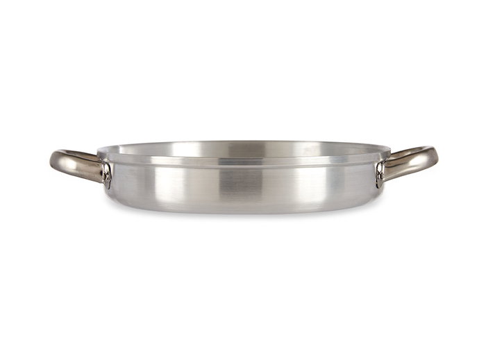Kinvara Poêle en Aluminium avec Poignées 24 cm Argent Compatible Gaz et Four (Set de 12)