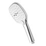 MAURER Maneral de douche à 3 fonctions avec bouton poussoir Ø 12 cm