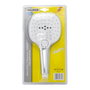 MAURER Maneral de douche à 3 fonctions avec bouton poussoir Ø 12 cm