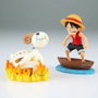 Banpresto Figurine One Piece World Collectable Log Stories Monkey D. Luffy & Going Merry 8 cm PVC/ABS