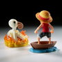 Banpresto Figure One Piece Log Stories Luffy avec Going Merry - Statuette de collection 8cm