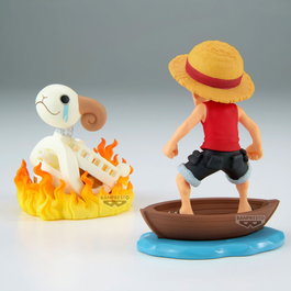 Banpresto Figurine One Piece World Collectable Log Stories Monkey D. Luffy & Going Merry
