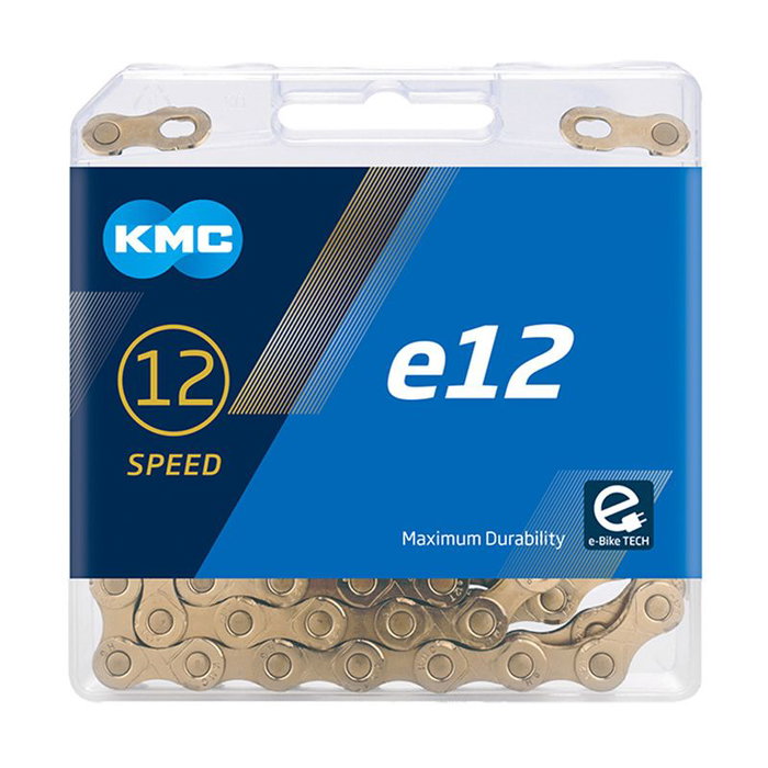 KMC Chaîne E12 Ti-N-Gold Missinglink 130Esl. 12V KMC Chaîne E12 Ti-N-Gold Missinglink 130Esl. 12V