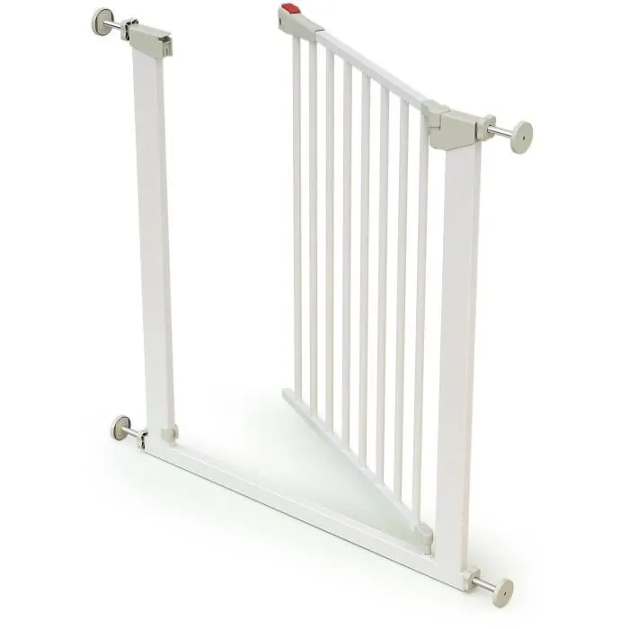 Webaby Barrière de Sécurité Mobi en Acier Blanc 72.5-79.5 cm, Installation par Pression avec Ouverture Portillon à Une Main Webaby Barrière de Sécurité Mobi en Acier Blanc 72.5-79.5 cm, Installation par Pression avec Ouverture Portillon à Une Main