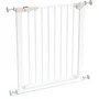 Webaby Barrière de Sécurité Mobi en Acier Blanc 72.5-79.5 cm, Installation par Pression avec Ouverture Portillon à Une Main