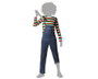 BigBuy Carnival Déguisement pour Enfants Figurine Halloween avec Salopette et T-shirt à Rayures