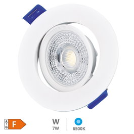 GSC Evolution Aro basculante LED rond encastrable Cumbo 7W 6500K Blanc
