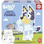 Educa - Set créatif d'activités 3D Bluey - Jeu de décoration avec autocollants colorés et personnages en carton à assembler pour enfants à partir de 3 ans