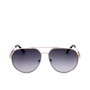 Guess Gafas GF6195 32B 140 mm Lunettes de Soleil Femme Monture Ronde Métallique UV400 Protection 56 mm