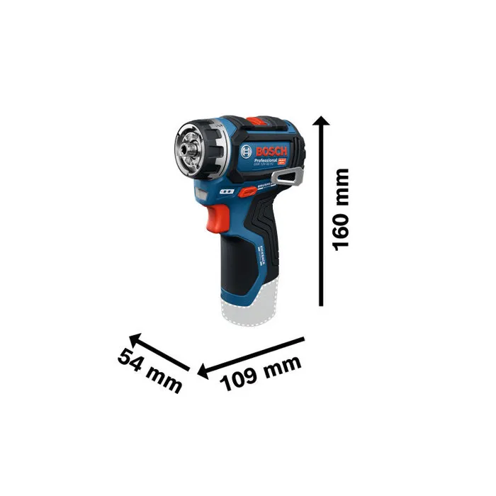 Bosch Professional Visseuse sans fil GSR 12V-32 FC Perceuse-visseuse 12V avec coffret, Advanced KickBack Control, 2 batteries 2.0Ah, chargeur et adaptateurs FlexiClick