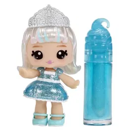 Yummiland - Poupée Callie 10 cm avec Kit de Création de Gloss Pailleté Goût Gâteau d'Anniversaire - Jouet à Collectionner dès 4 Ans