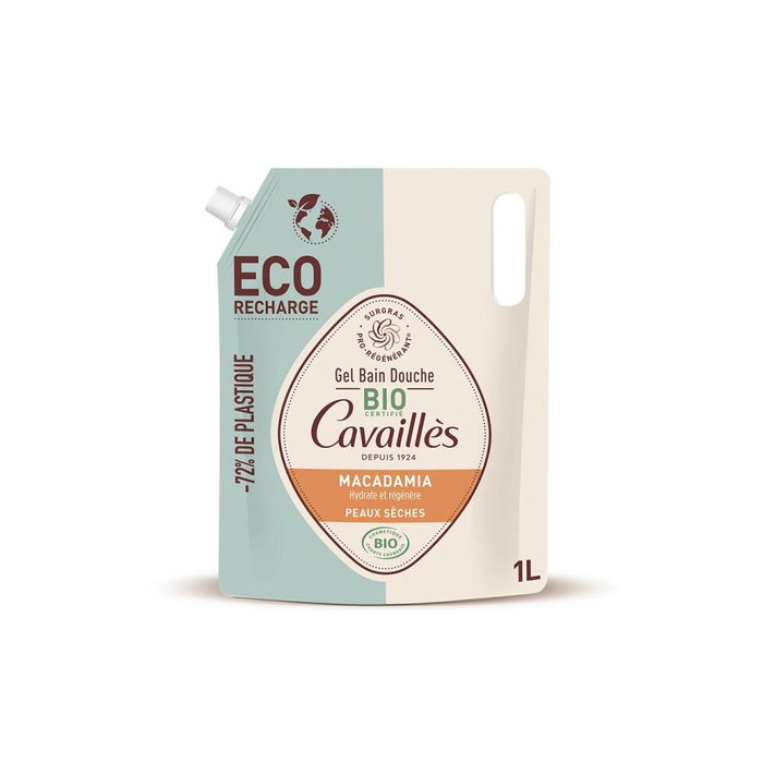 Roge Cavailles - Gel douche bio à l'huile de macadamia et à la cire d'abeille, 1000 ml Roge Cavailles - Gel douche bio à l'huile de macadamia et à la cire d'abeille, 1000 ml