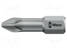WERA Embout de tournevis Phillips PH2 1/4 pouces TORSION