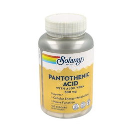 SOLARAY Acide Pantothénique 500mg, 100 capsules