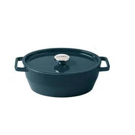Pyrex Cocotte ovale Slow Cook - 29 cm - Fonte - Deep Blue