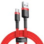 Baseus Câble USB A vers USB-C CATKLF-U09 Noir Rouge 3 m