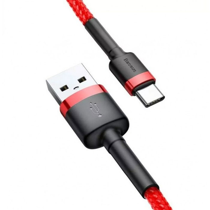 Baseus Câble USB A vers USB-C CATKLF-U09 Noir Rouge 3 m
