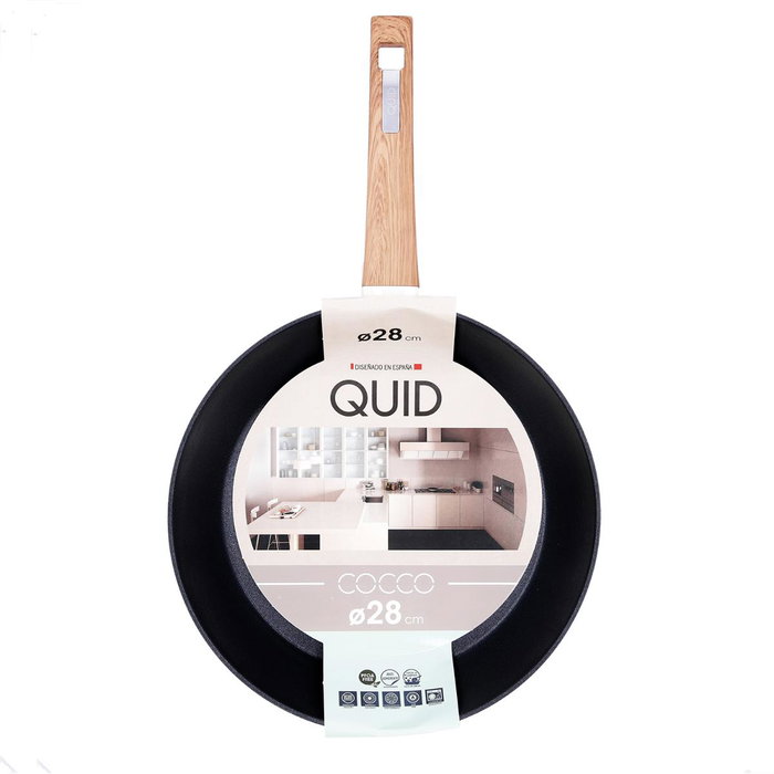 Quid Sartén Aluminio Forjado Cocco 28 cm (6 Unidades) Blanco Metal Antiadherente Apto Inducción