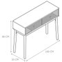 Home Deco Factory Console Tiffany avec 2 tiroirs