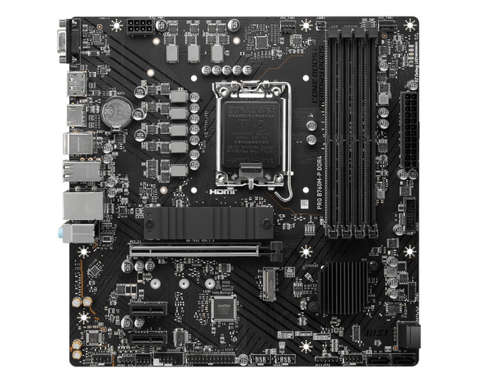 MSI PRO B760M-P DDR5 Carte mère Micro ATX Socket LGA 1700 Intel B760