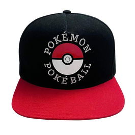 Casquette Unisex Pokémon Trainer Noir Rouge Taille unique 58 cm