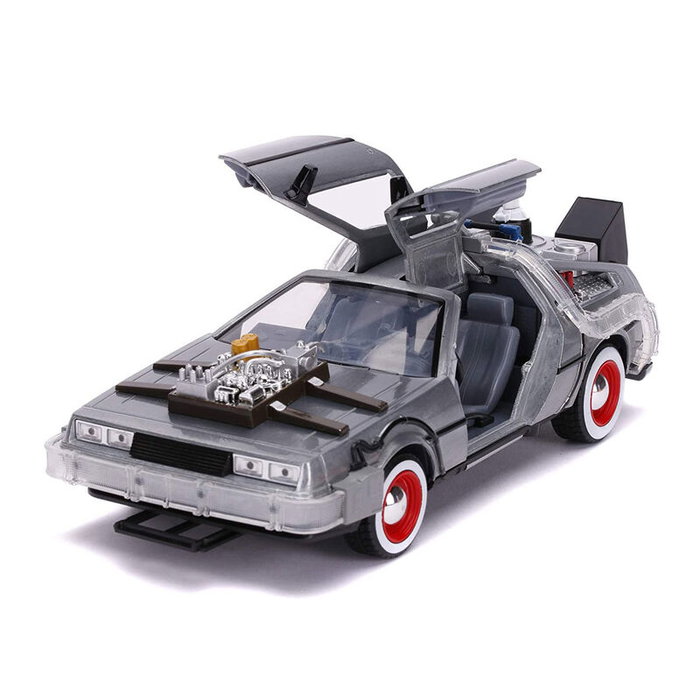 JADA TOYS DeLorean Retour vers le Futur 3 - Voiture Réplique 1:24 avec Portes Ouvrantes et Éclairage - 30.5 cm - À Partir de 8 Ans JADA TOYS DeLorean Retour vers le Futur 3 - Voiture Réplique 1:24 avec Portes Ouvrantes et Éclairage - 30.5 cm - À Partir de 8 Ans
