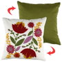 Home Deco Factory Coussin Brodé Heritage 40x40 cm