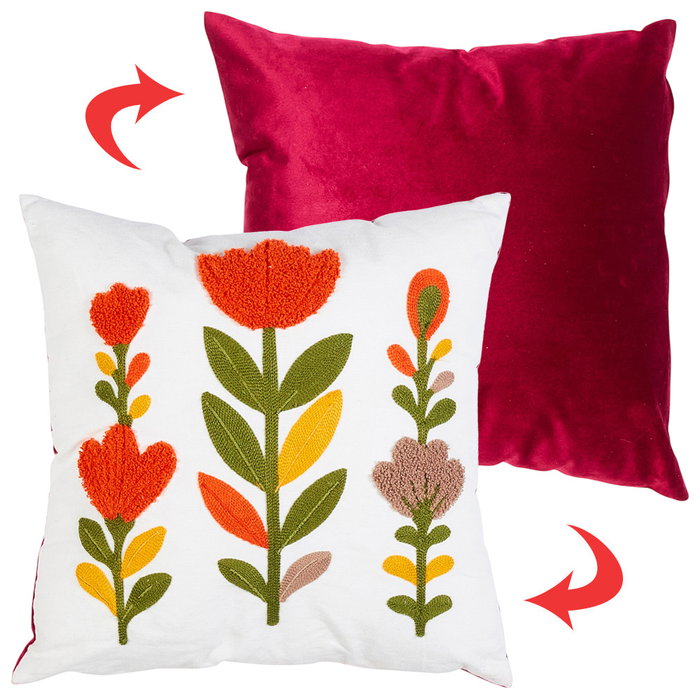 Home Deco Factory Coussin Brodé Heritage 40x40 cm