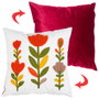 Home Deco Factory Coussin Brodé Heritage 40x40 cm