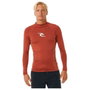 T-Shirt de Bain Rip Curl Waves Upf Perf L/S Rouge Surf M