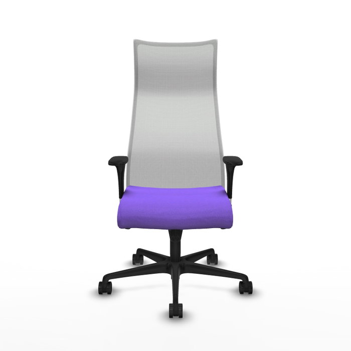 Piqueras y Crespo Chaise de bureau Albacete Lila et blanc