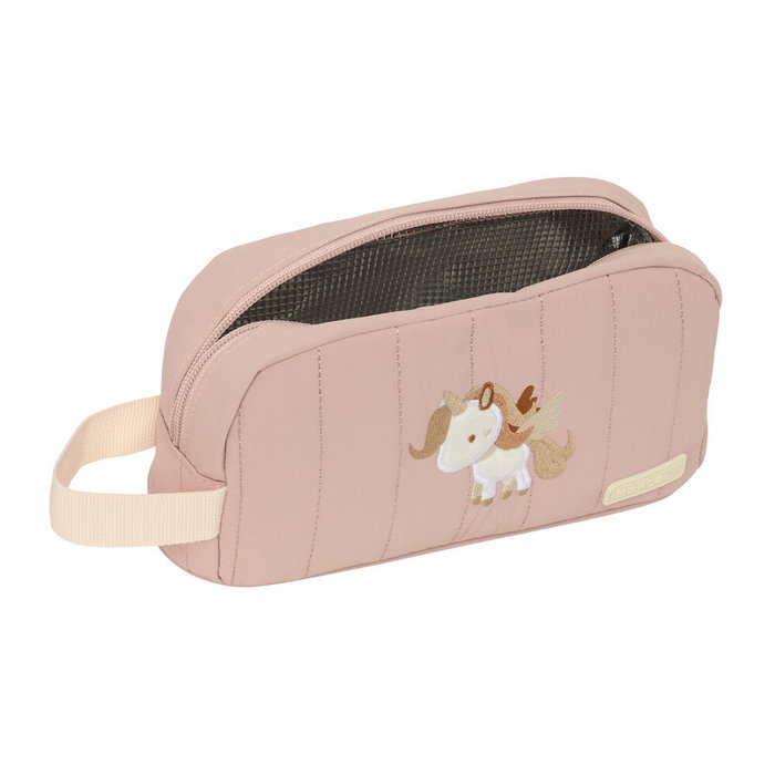 SAFTA - Boîte à petit-déjeuner thermique Unicornio avec compartiment à zip et anse, intérieur alu, 21,5x6,5x12 cm
