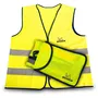 Michelin - Gilet de sécurité haute visibilité avec bandes réfléchissantes 3M et housse de rangement - Taille unique