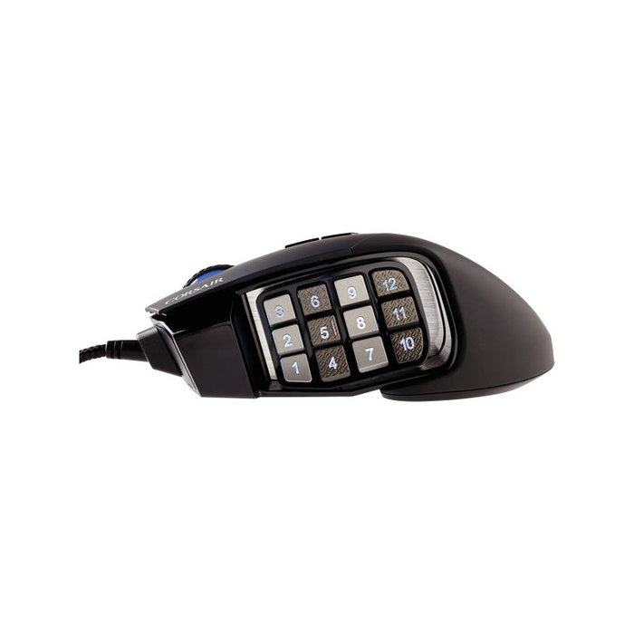 Corsair Scimitar Elite RGB Souris Gaming Optique 18K DPI 17 Boutons Programmables USB Noir