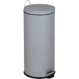 Kitchen Move Poubelle de cuisine avec pédale Urban 30 litres, en acier gris, pour salle de bain et décoration