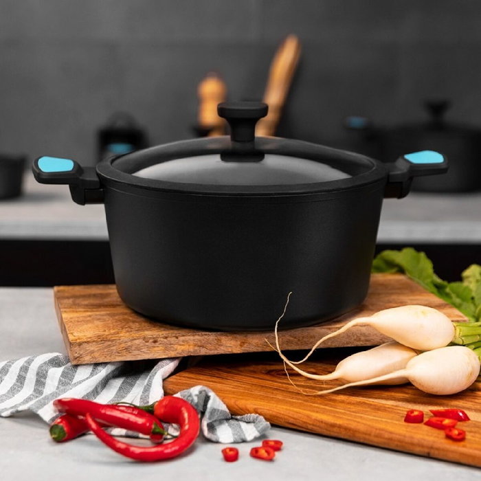 Marmite avec couvercle Cecotec Polka Platinum 28 Pot Thunder 4,5 L Noir Gris Aluminium Ø 28 cm Marmite avec couvercle Cecotec Polka Platinum 28 Pot Thunder 4,5 L Noir Gris Aluminium Ø 28 cm