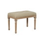 BigBuy Home Banquette Beige Bois d'hévéa