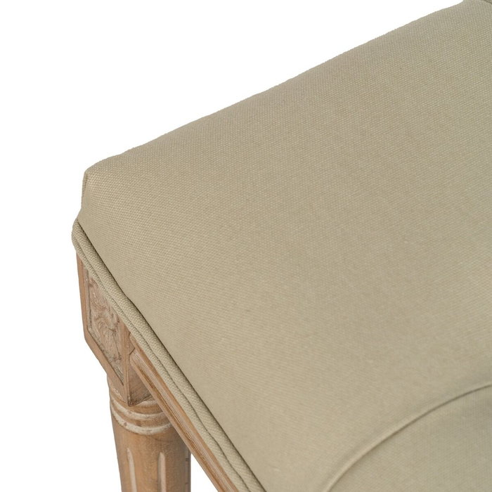 BigBuy Home Banquette Beige Bois d'hévéa
