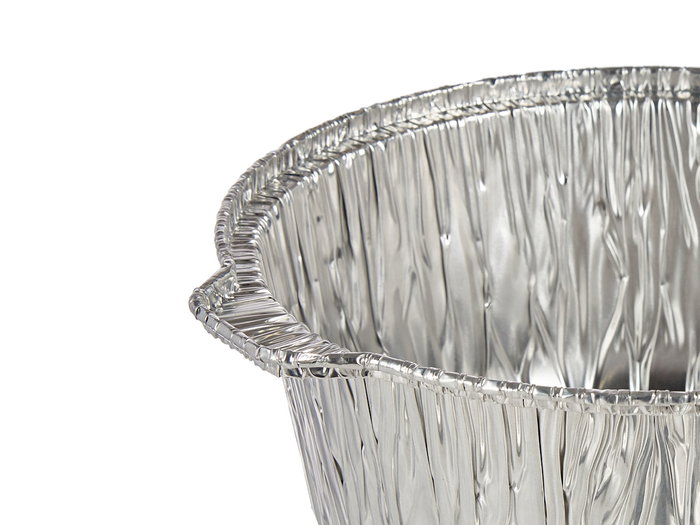 Kinvara Set de 2 Casseroles en Aluminium avec Couvercle 26x12x29 cm Argent (Set de 12)