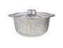 Kinvara Set de 2 Casseroles en Aluminium avec Couvercle 26x12x29 cm Argent (Set de 12)