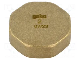 GEBO Connecteur chape hexagonal en laiton CW617N BR