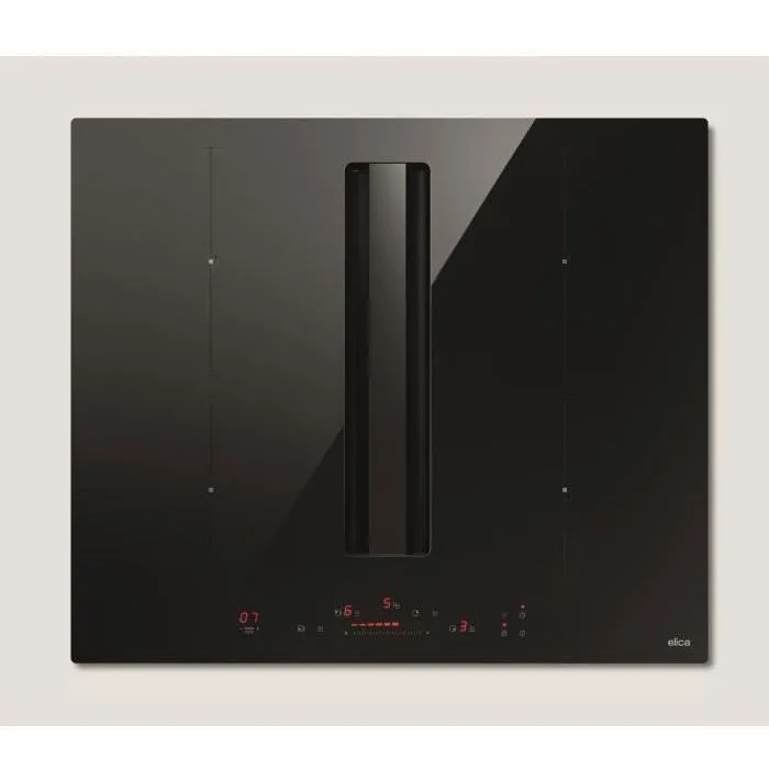 Elica NikolaTesla Alpha B PRF0196211 - Table de cuisson à induction aspirante 4 foyers 60 cm - Fonction Autocapture - Verre noir Elica NikolaTesla Alpha B PRF0196211 - Table de cuisson à induction aspirante 4 foyers 60 cm - Fonction Autocapture - Verre noir