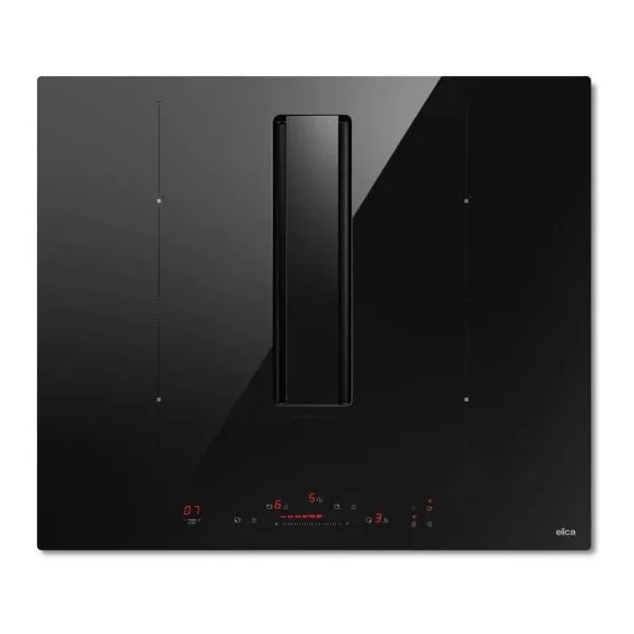 Elica NikolaTesla Alpha B PRF0196211 - Table de cuisson à induction aspirante 4 foyers 60 cm - Fonction Autocapture - Verre noir Elica NikolaTesla Alpha B PRF0196211 - Table de cuisson à induction aspirante 4 foyers 60 cm - Fonction Autocapture - Verre noir